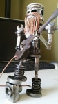 Big Red guitar piston head sculpture with Les by TiDYEcreations | 정크 아트