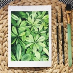 🌿 Watercolor layering by 👩🎨: Cassling Tan of IG 📸: @artsbycassling #repost | 패턴 그림, 수채화, 예쁜 그림... 