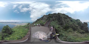 2016) 360VR Jeju Seongsan ilchulbong.(360VR 제주도 성산일출봉)   Jeju island from Seongsan Ilchulbong  (맑은 날씨에... 
