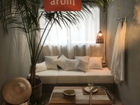 designed by BoundaryDesign | 사바이아롬 성수동,서울   #서울숲#식물#꽃#아로마#요가#인테리어디자인 | 인테리어, 인테리어 디자인, 카페... 