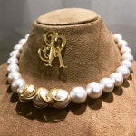 2024-0203-0238 | Leaf Overlapping Pearl Necklace . . . . . Contact us on Email: info@shahistarizv... Phone: 7738313440 / 02279605783 Website: www....