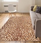 Well Woven Leopard Brown 82 x 910 Area Rug Carpet | Well woven, Area rugs, Area rug sizes