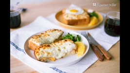 열정으로 일하는 멋진 당신을 위한 아침상 [크로크무슈 & 크로크마담]_침대에서아침을 by.Handycook | 음식, 브런치