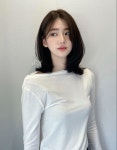 중단발 레이어드컷 | 미디움 레이어드컷, 미듐 헤어스타일, 미디엄 헤어스타일