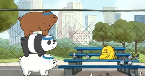 we bare bear / 위 베어 배어 / gif / 판다 / 북극곰 / 곰 / 불곰 / 애니메이션 / 미국애니 / animation / kids / tennis / 테니스 / | 북극곰... 