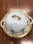 Haviland Limoges France H5071 Butter / Cheese Dish & Lid Gold laurel scrolls(이미지 포함)