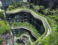 Park Royal Hotel in Singapore by WOHA Architects | 자연 친화적 건축, 그린 루프, 도시 정원