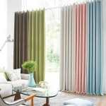 Hanssem Mall - black out curtains (21,400 won for one) [쁘리엘르]제이드 무지 암막 아일렛 한장커튼(대형) - 한샘몰 (Ivory... 