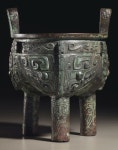 A sperbly cast bronze ritual food vessel, Li Ding. Late Shang Dynasty, 11TH Century BC | 청동, 향, 유적