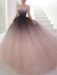 Off-the-shoulder Ombre Prom Dresses Unique Prom Dress Long Evening Dresses AMY1789 | 화려한 웨딩 드레스, 드레스 디자인, 드레스... 