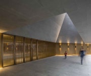 *상하이 시어터 neri & hu combines stone and brass for new shanghai theatre | 정면 건축, 상하이, 건축