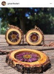 Would make attractive resin outdoor coasters - 2020 | 압화, 나무 목걸이, 공예