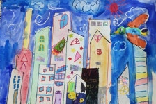 우리동네 건물들 in 2022 | Painting, Art