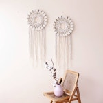 1 dreamcather-like macrame ready and the last shipment is tomorrow. This macrame uses round shape teak…(이미지 포함) | 드림캐처