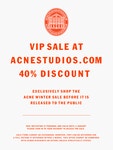 ACNE VIP SALE Acne - 2020 | 만족, 시, 유도