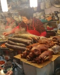 #족발 #순대 #시장투어 #서울 #광장시장  #gwangjangmarket #porkfeet #koreanfood didnt eat this but its one of korean... 