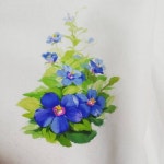 제주의 야생화#뚜껑별꽃 #첫눈에반하다 #봄꽃 #제주도 #야생화 #천아트 #자격증 #취미미술 #취미 #취미... | 꽃그림, 꽃 그리기, 작은 꽃 제주의... 