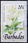 Barbados.  WILD PLANTS.  SPIDER LILY. Scott 756 A127,  Issued 1989 - 1992, Perf  14 1/2, Wmk 373, 120c. | 우표
