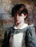 Valerie by Morgan Weistling (b. 1964) 16 x 20 in. oil on canvas | 초상화 그림, 인물화, 유화