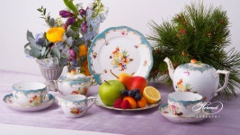 Tea Set for 2 People - Fruits w. Fish Scale | 찻잔