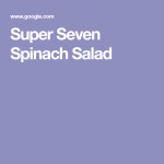 슈퍼런 샐러드(SUPER RUN SALAD) | Super Seven Spinach Salad | 요리법