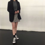 다음주 화요일(2/28) 업데이트 될 FRESH A check skirt 전체적인 기장감 봐주세용🔎 사진 속 모델의 키는 162입니당♥️