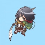 Mikasa chibi | 애니메이션, 일본 애니메이션, 진격의 거인