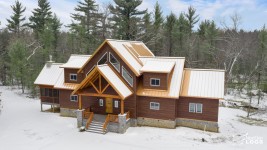 February’s NextGen Logs home of the month is a Wisconsin Hunting Lodge, featuring our Antique Cherry Hand Hewn Timber conc... 