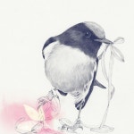 Hye Khim on Instagram: “#새 #일러스트 #그림 #연필 #드로잉 #illustration #drawing #pencil #bird #sketch #art” | 수채화 아트... 