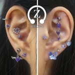 색상별로 다양하게 있어요🌸 . . . #인천피어싱 #부평피어싱 #제트피어싱 #부평지하상가피… | Earrings, Diamond earrings, Ear cuff