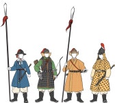 여몽연합군의 일본원정 당시 3국 갑옷