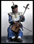 Musician playing traditional Mongolian musical instrument morin khuur | 역사, 민속