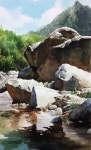 #풍경수채화 #풍경화, #수채화,#계곡 #watercolor, #painting, #정훈성 | 풍경 수채화, 풍경화, 수채화 사진