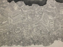 허현숙작가, 당고개지구 상계로 골목길_130.3x97cm_이합장지에 흑연_2013 / 인사이트지에스칼텍스 http://www.insightofgscaltex.com/?p... 