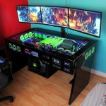 #pcgaming #gaming #pc #pcsetup #pcmasterrace #battlestation #workstation #triplemonitor #tech #technology #techie #electronic... 