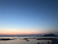 제주의 그라데이션을 사랑해요. #제주 #바다 #금능해변 #beach #sunset #nofilter #jeju | 바다