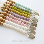 Colour Block Bubble Silicone Bead Pacifier Clip - 10 Colors,teether, teething | 악세사리, 매듭