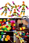 ¿ qué niño no disfruta haciendo…(이미지 포함) | 병뚜껑 공예, 어린이를 위한 공예, Diy 공예