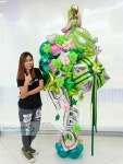 Imagen sobre Decoración con globos cumpleaños de 선희풍선아트 en 아치 | Globos de cumpleaños, Ramo de globos