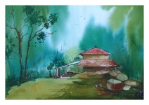#Showflipper tells you why a #landscapepainting is the  way to go!    #wallart #interiordecor | 유화, 수채화, 그리기