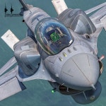 Polish Air Force F-16 Block 52 with CFTs and brakes deployed near Texel #lockheed #lockheedmartin #f16 #f16fightingfalcon #f16viper... 