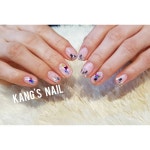 💅 #블링블링네일 ~💥🎶 .  #네일 #예쁜네일아트 #젤네일디자인 #스팽글네일 #젤매니큐어 #젤네일추천 #강스네일 #애오개역네일샵 #애오개네일샵... 