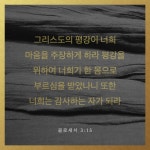 그리스도의 평강이 너희 마음을 주장하게 하라 평강을 위하여 너희가 한 몸으로 부르심을 받았나니 또한 너희는 감사하는 자가 되라 | 성경... 