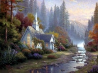 Thomas Kincaid | 수채화 아트, 예쁜 그림