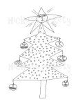Primitive Stitchery Pattern Snowmen Christmas Snowballs Tree  Punch Needle Embroidery Coloring Sheet  Instant Download by Hickety... 