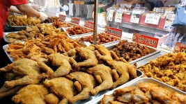 인기많은 시장통닭, 닭강정 몰아보기 BEST 5 / popular fried chicken in the market / korean street food | 식품 아이디어, 아침식사... 