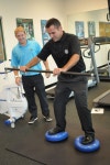 Golf fitness workout class at College of Golf. Repinned by www.apebrushes.com. Golf course maintenance equipment. | 골프