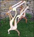 Beautiful quilt rack! intricate design. | 목공예