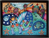 Gallery.ru / Котевич-Королевич, стекло 30*40 см. - Картины - enehi | 유리 공예, 컨셉 아트, 아트