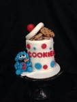 Cookie Monster Jar Cake | Pasteleria boutique, Pasteleria